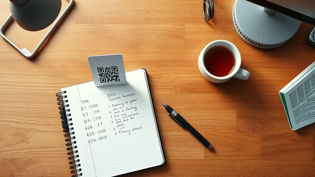 Рабочий стол предпринимателя с QR кодом и расчётами в Казахстане