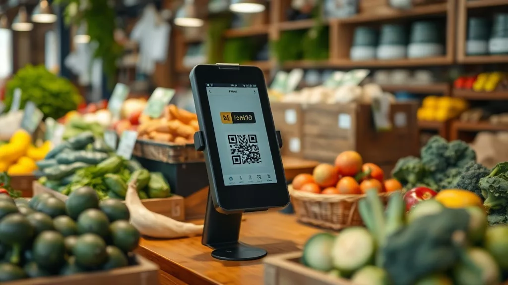 Единый QR Казахстан — терминал оплаты на рыночном прилавке