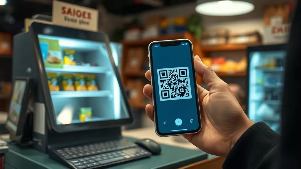 Оплата через единый QR Казахстан — смартфон у кассы малого бизнеса