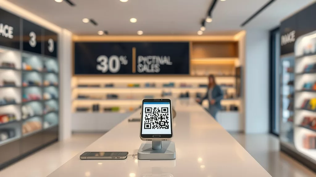 Единый QR-код для оплаты в магазине Казахстана — терминал и смартфон