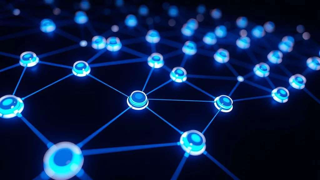 Сеть узлов символизирует контроль и проверку действий агента ChatGPT Work