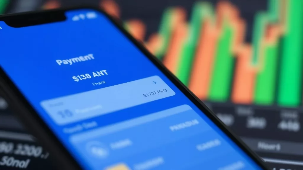 Смартфон с финансовым приложением иллюстрирует тему Tencent инвестирует в Kaspi
