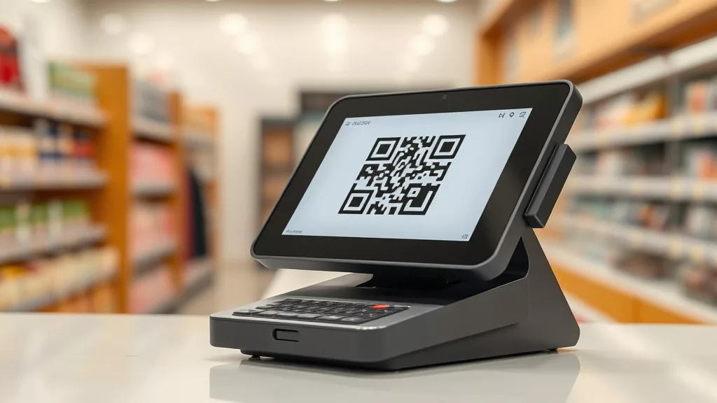POS-терминал на кассе после обновления под единый QR терминалы